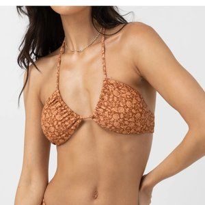 NWT Rhythm Nazare Halter Top Cafe